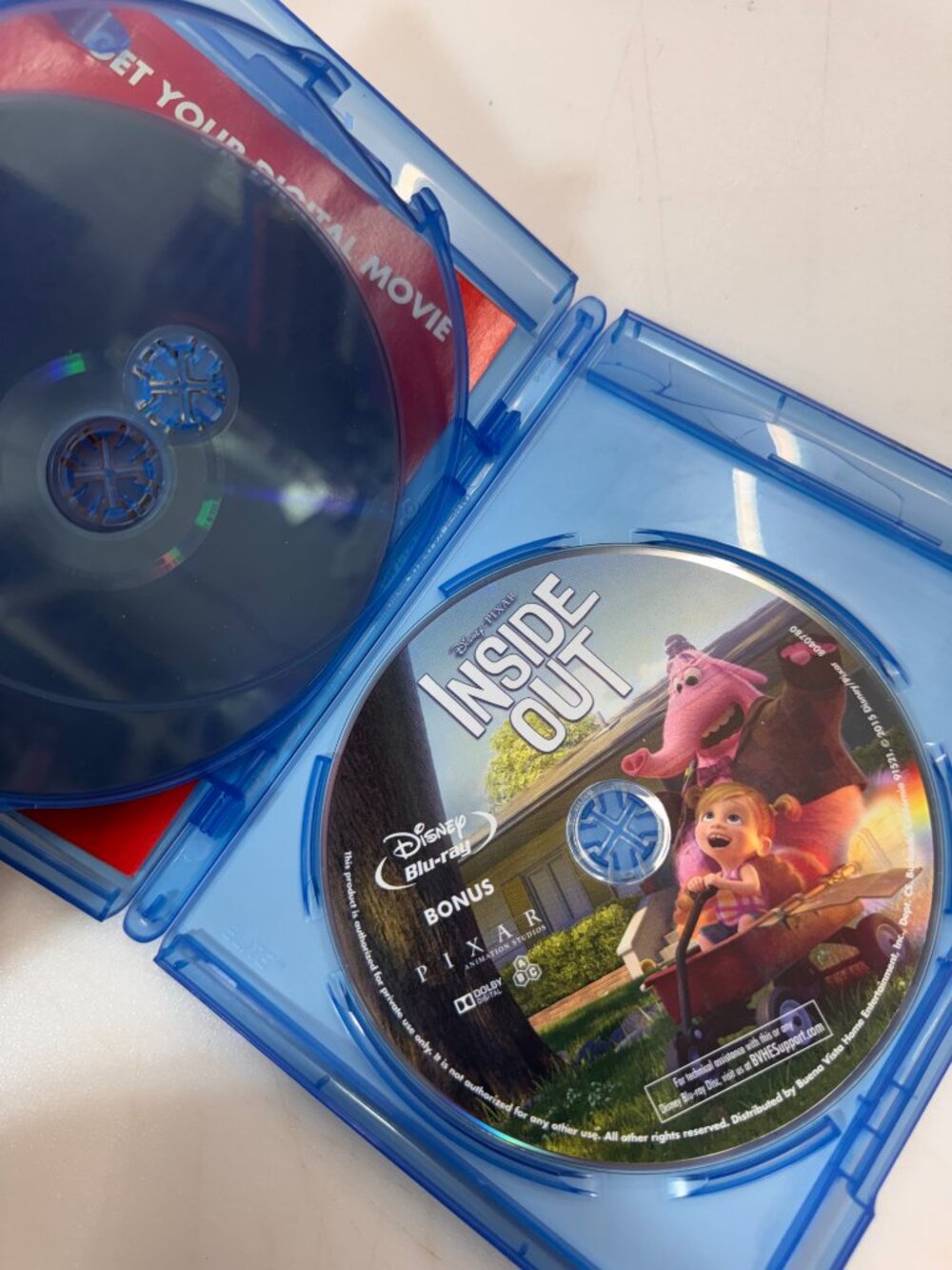 Inside Out [Blu Ray DVD] Disc Tested, Working Disney Pixar - Picture 4 of 4